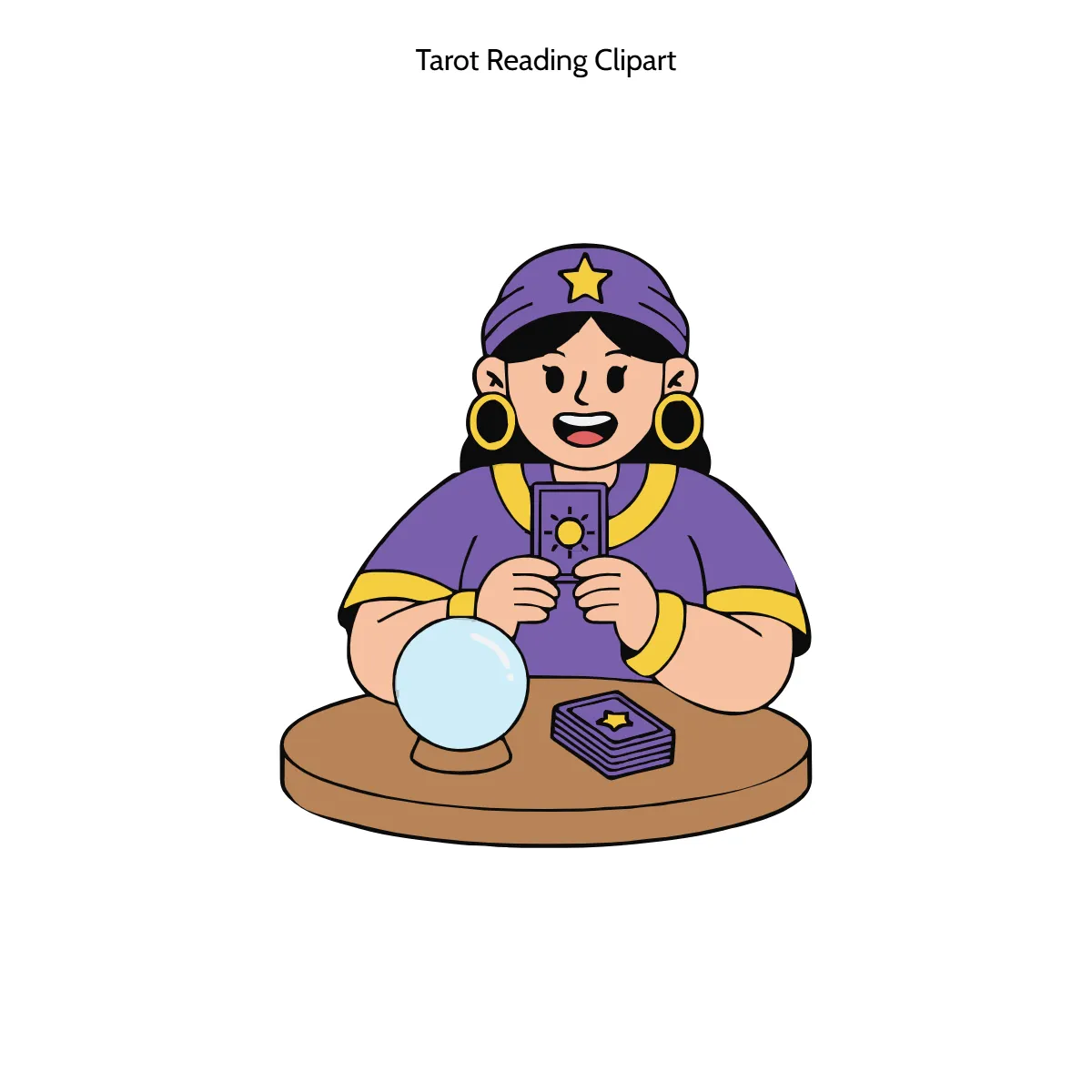 Free Tarot Reading Vector Clipart (PNG, SVG) to Edit Online