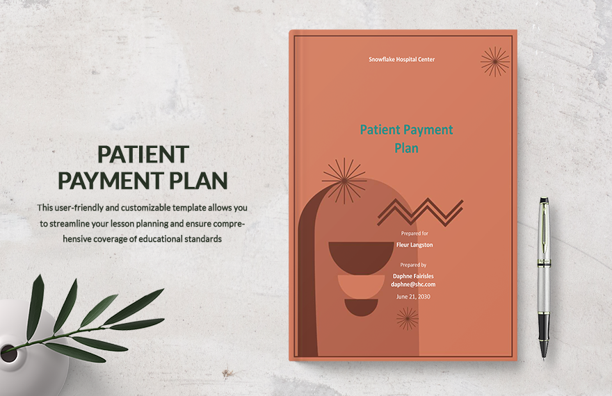 Patient Payment Plan Template in Word, Google Docs, PDF, Apple Pages