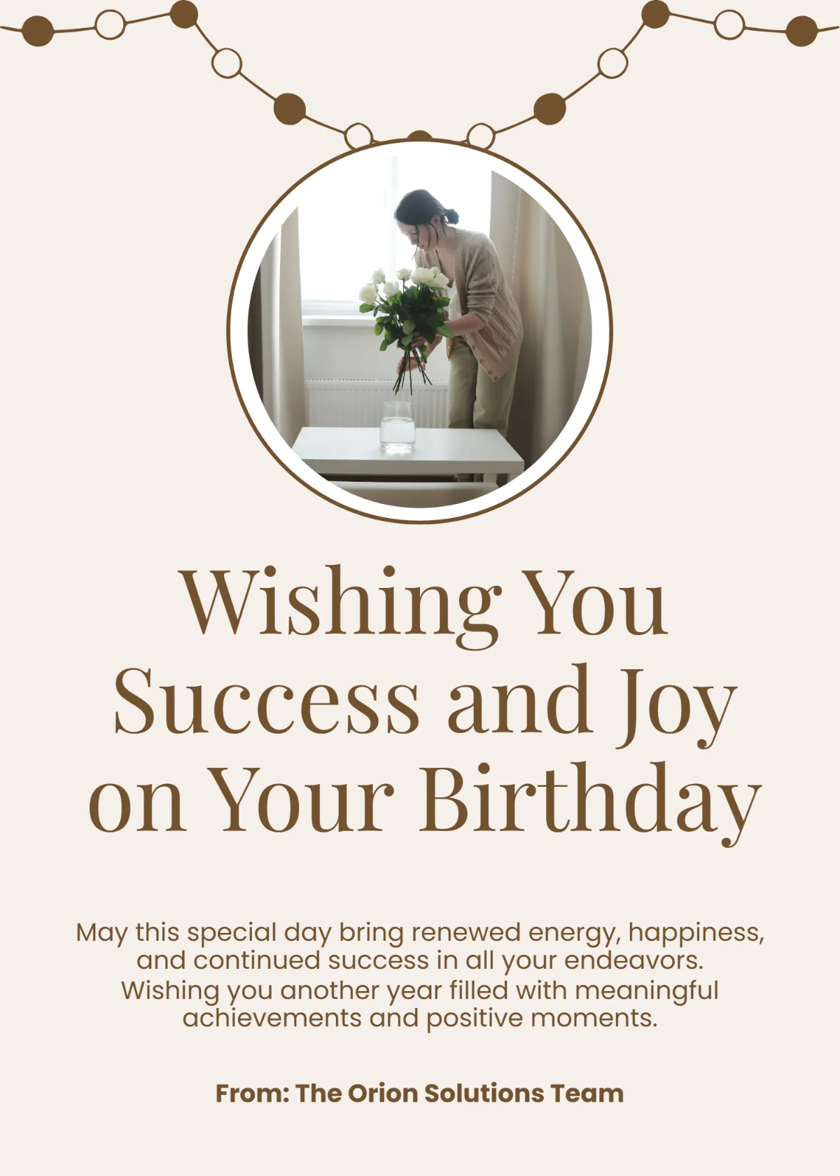 Free Professional Happy Birthday Wishes Template to Edit Online