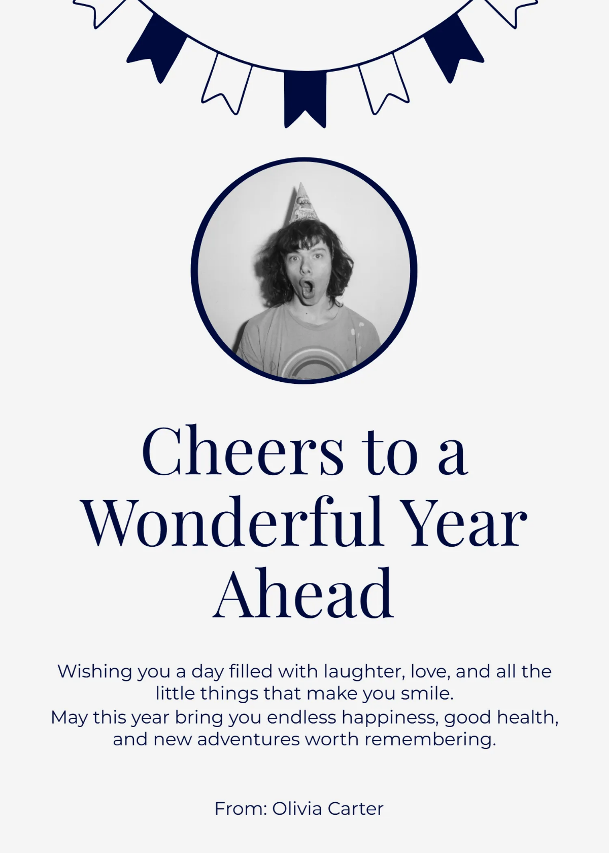 Free Happy Birthday Card Wishes Template to Edit Online