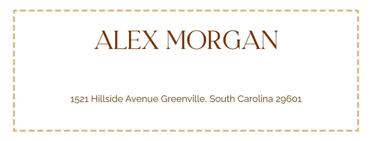 Free Package Address Label Template to Edit Online