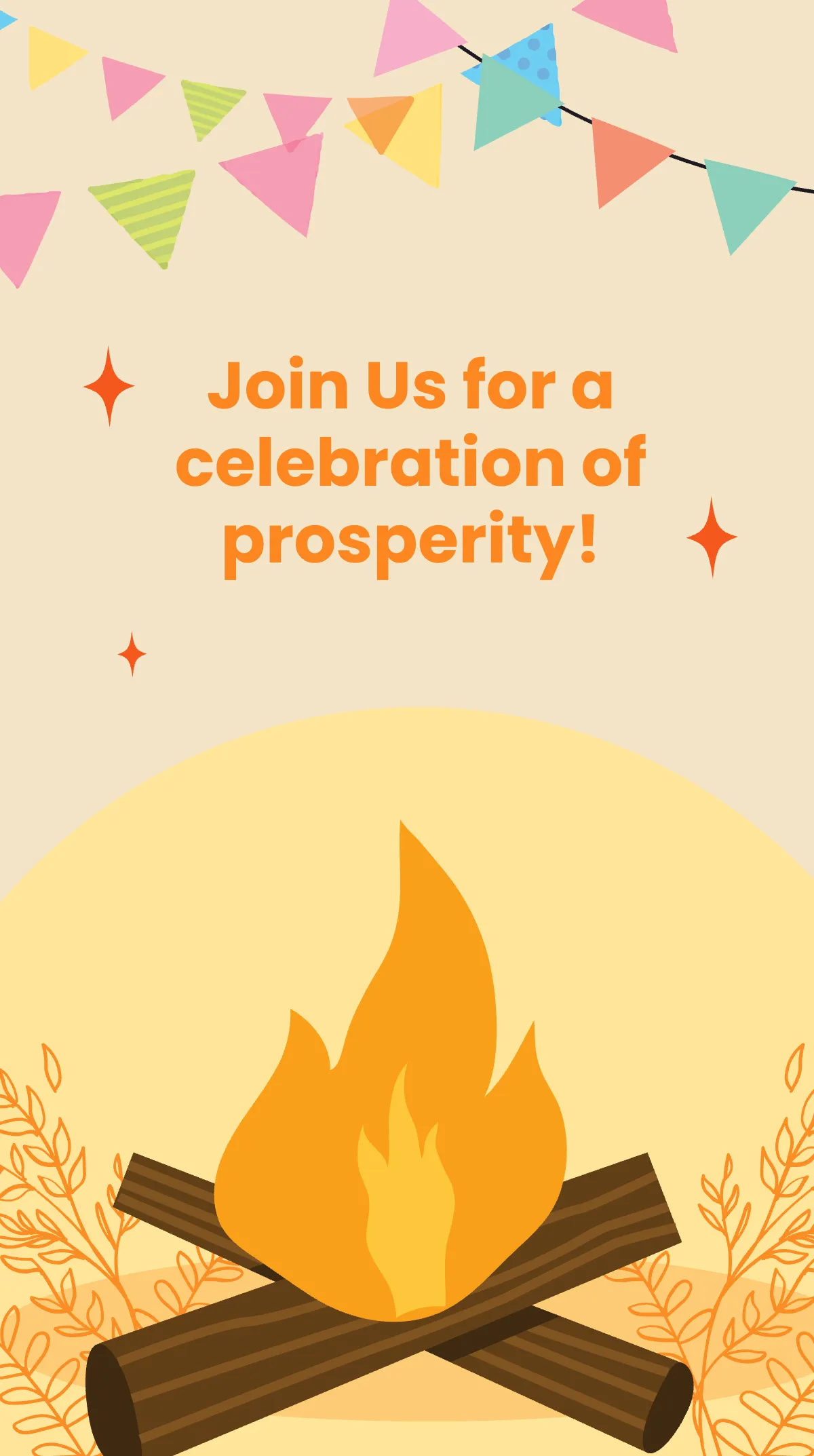 Free Happy Lohri Instagram Story Template to Edit Online