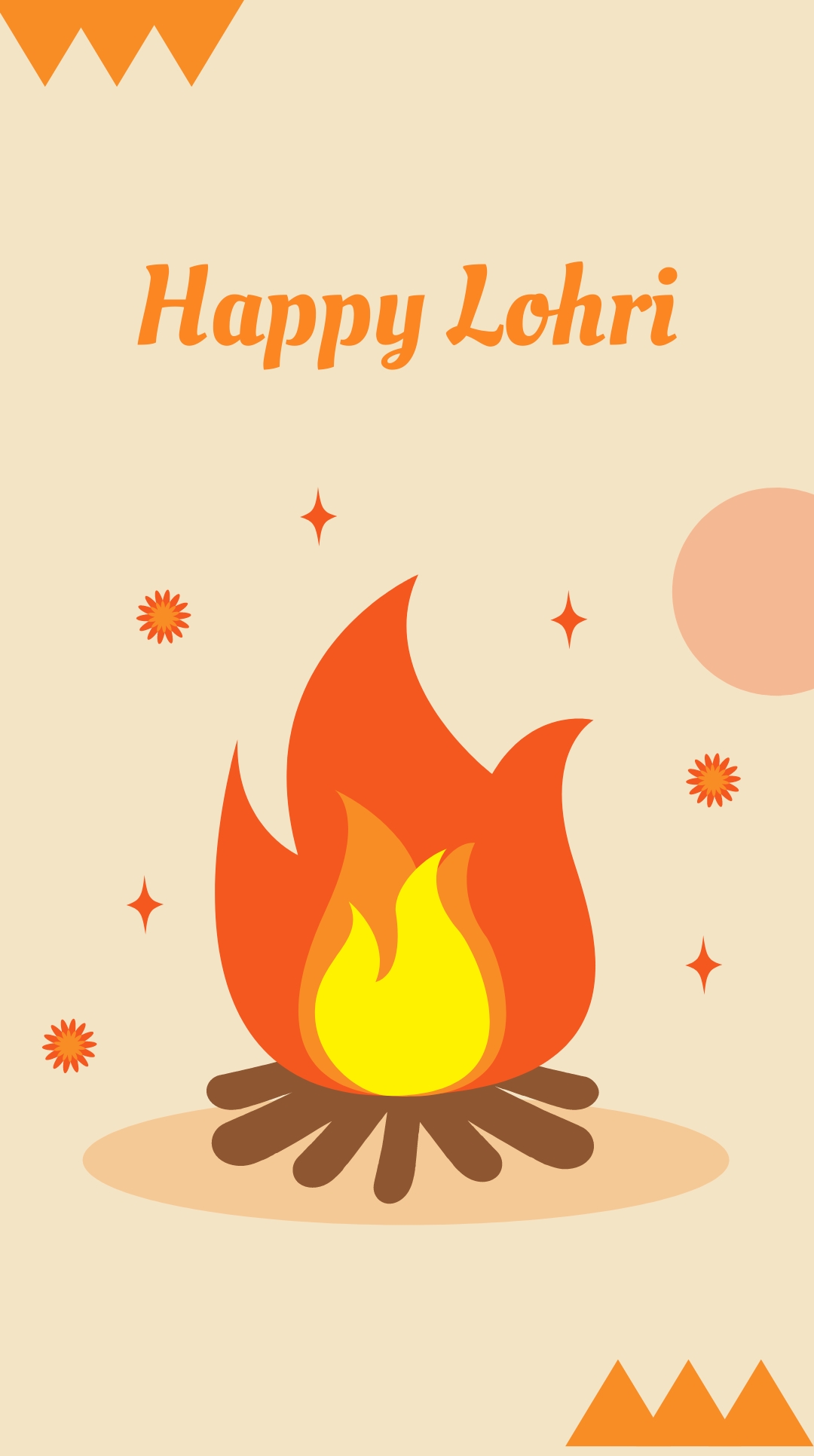 Free Happy Lohri Instagram Story Template