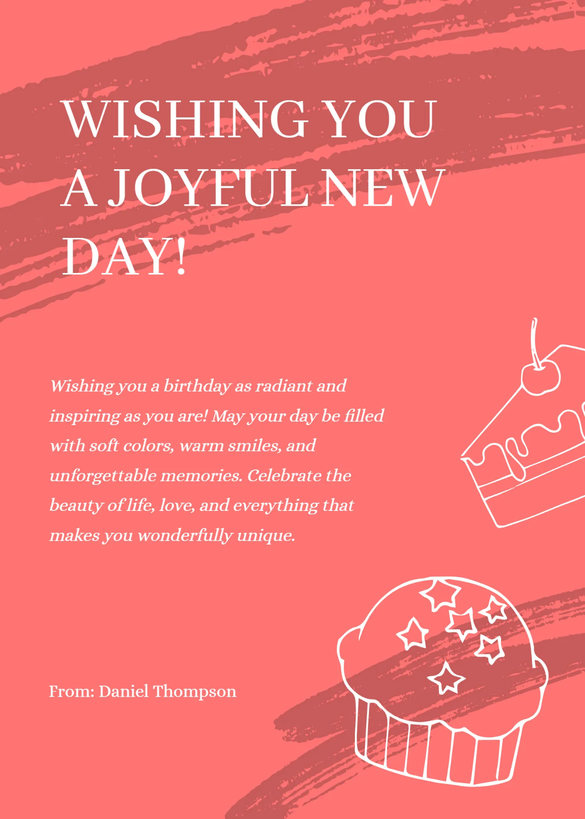 Happy Birthday Wishes Template