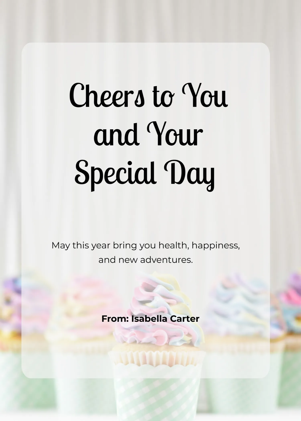 Happy Birthday Celebration Wishes Template