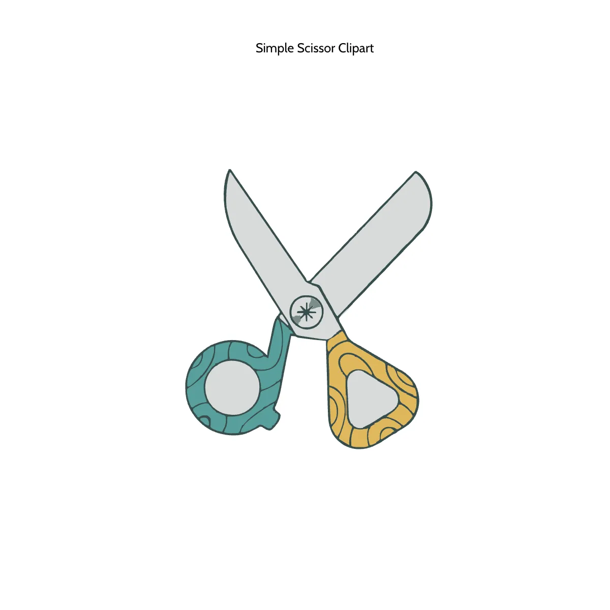 Free Simple Scissor Clipart Template to Edit Online