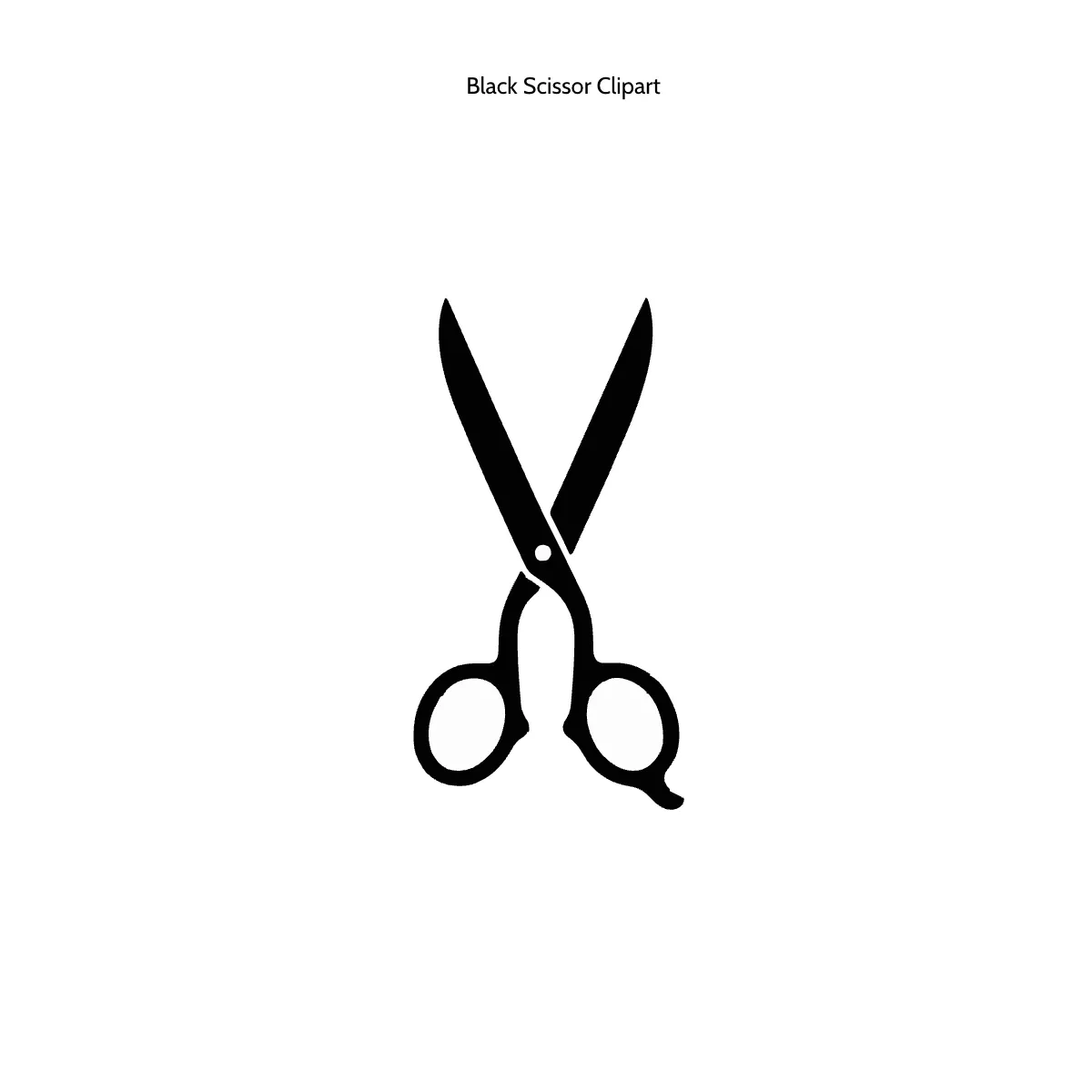 Free Black Scissor Clipart Template to Edit Online