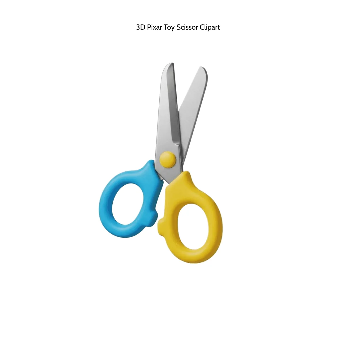 Free 3D Pixar Toy Scissor Clipart Template to Edit Online