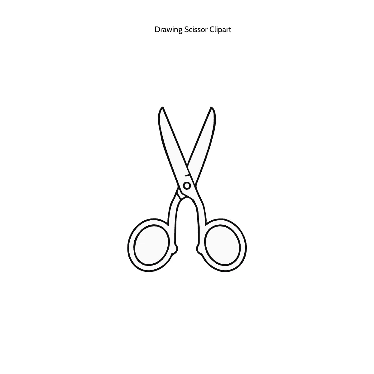 Drawing Scissor Clipart
