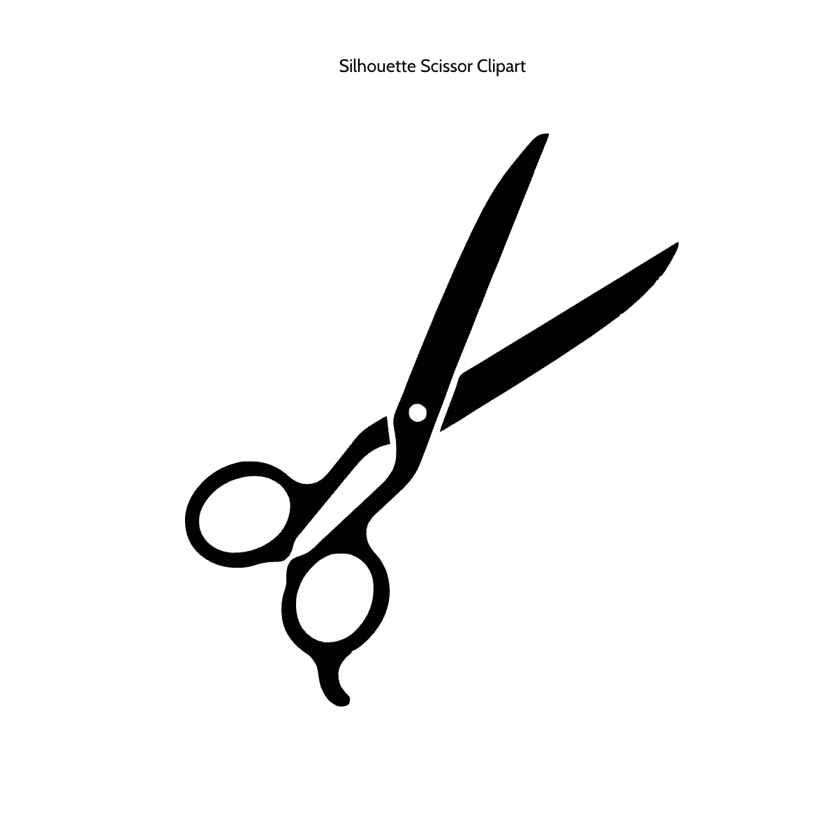 Free Silhouette Scissor Clipart Template to Edit Online