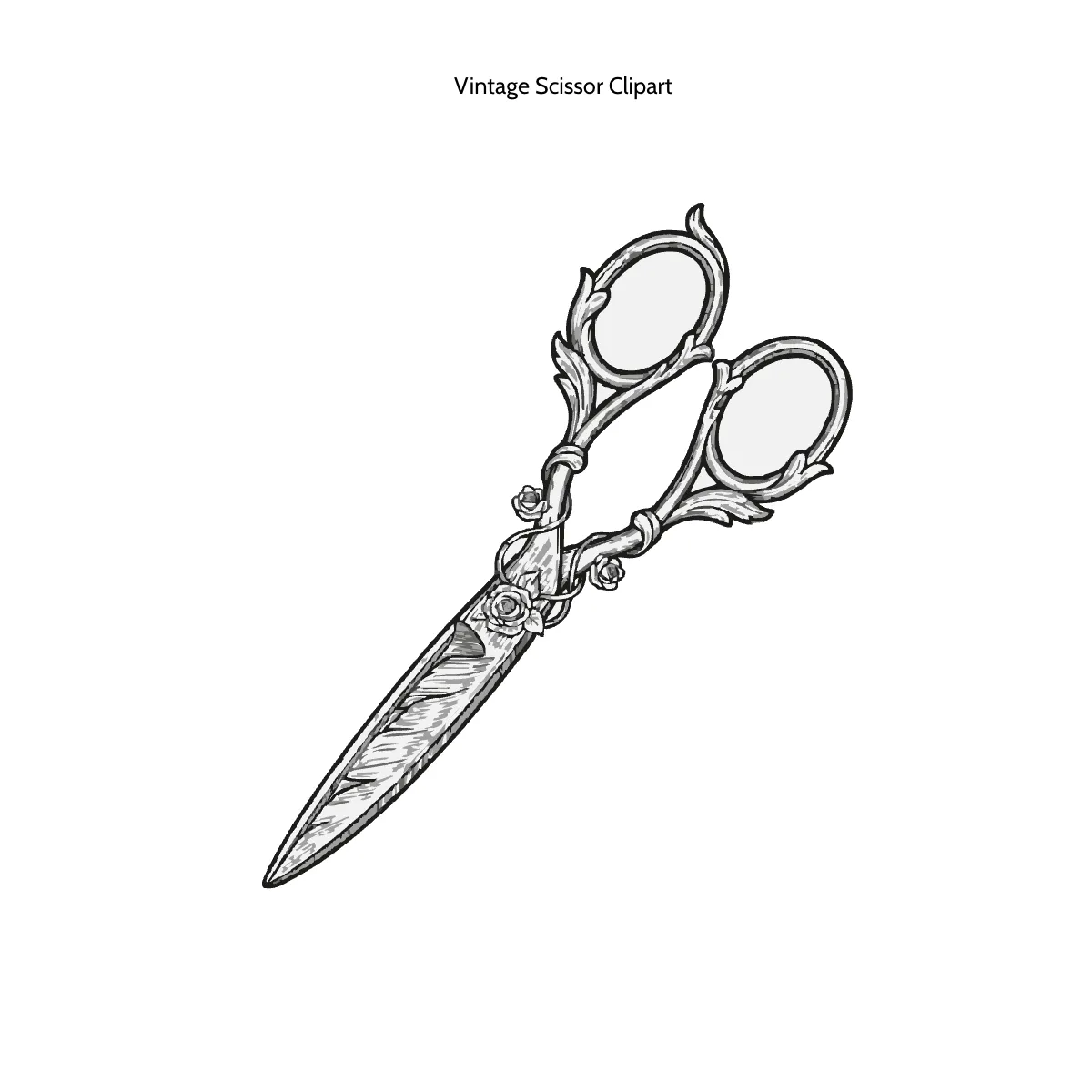 Free Vintage Scissor Clipart Template to Edit Online