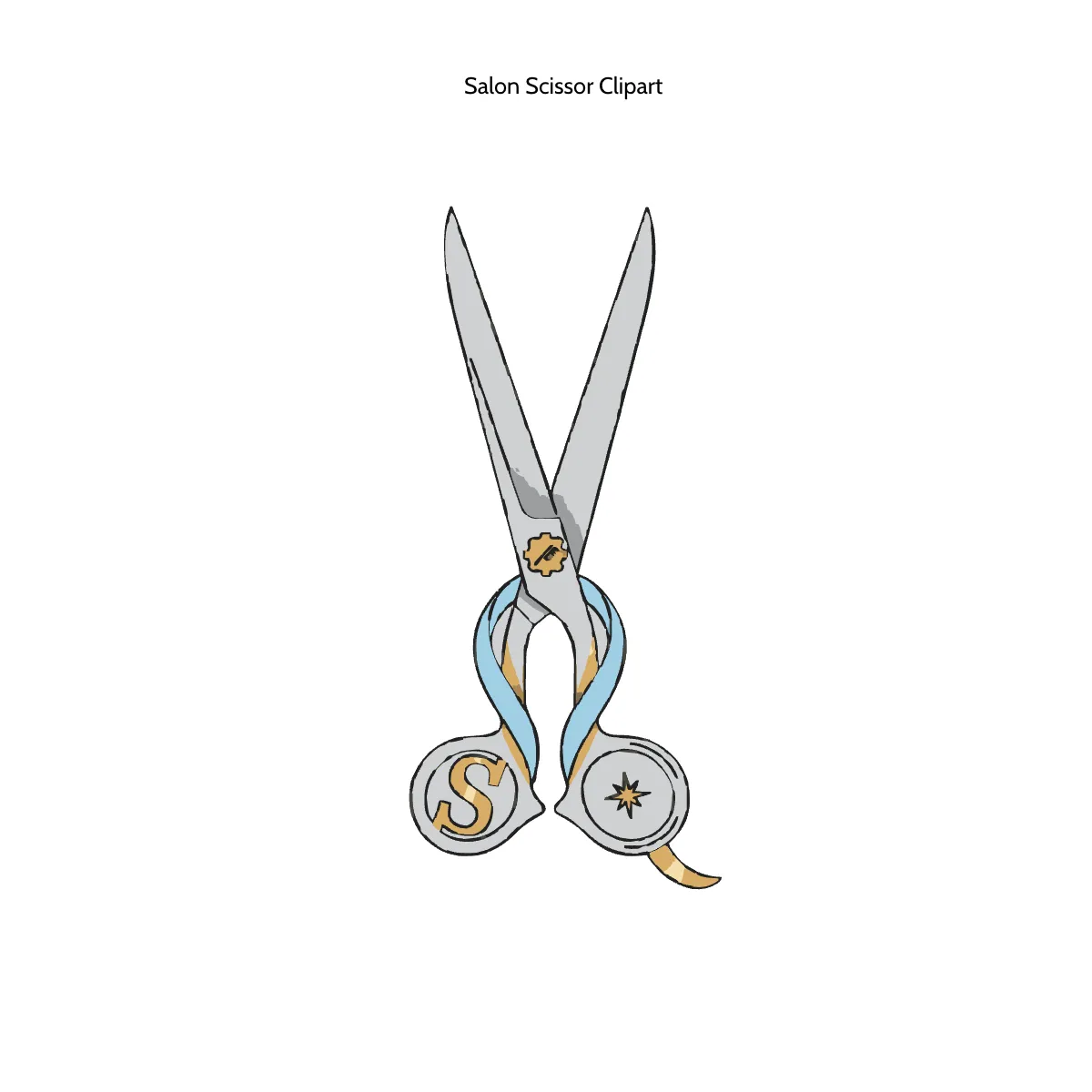Free Salon Scissor Clipart Template to Edit Online