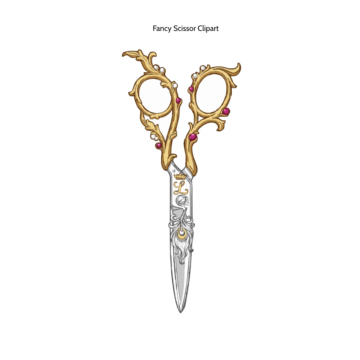Free Fancy Scissor Clipart Template to Edit Online