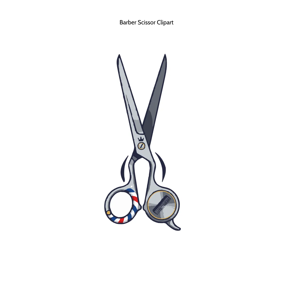 Free Barber Scissor Clipart Template to Edit Online