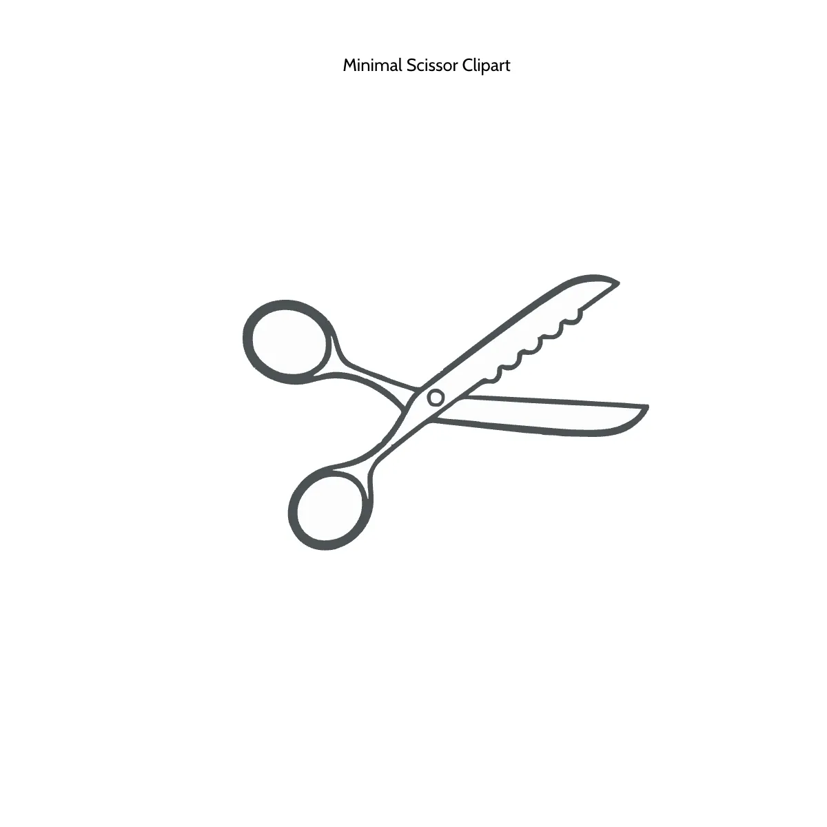 Free Minimal Scissor Clipart Template to Edit Online