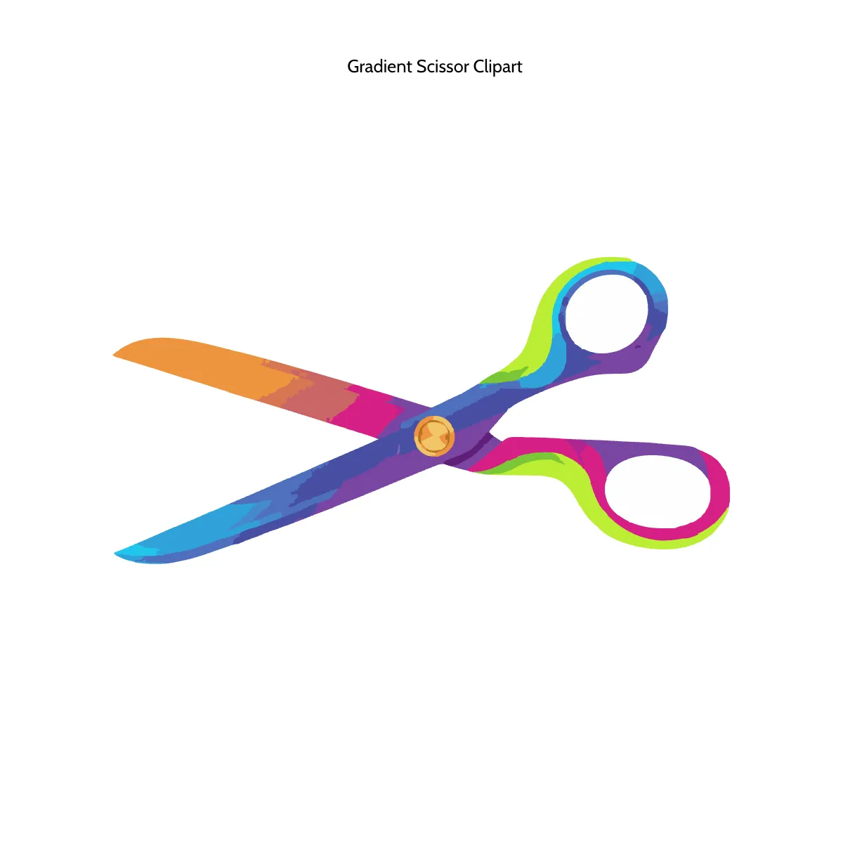 Free Gradient Scissor Clipart Template to Edit Online
