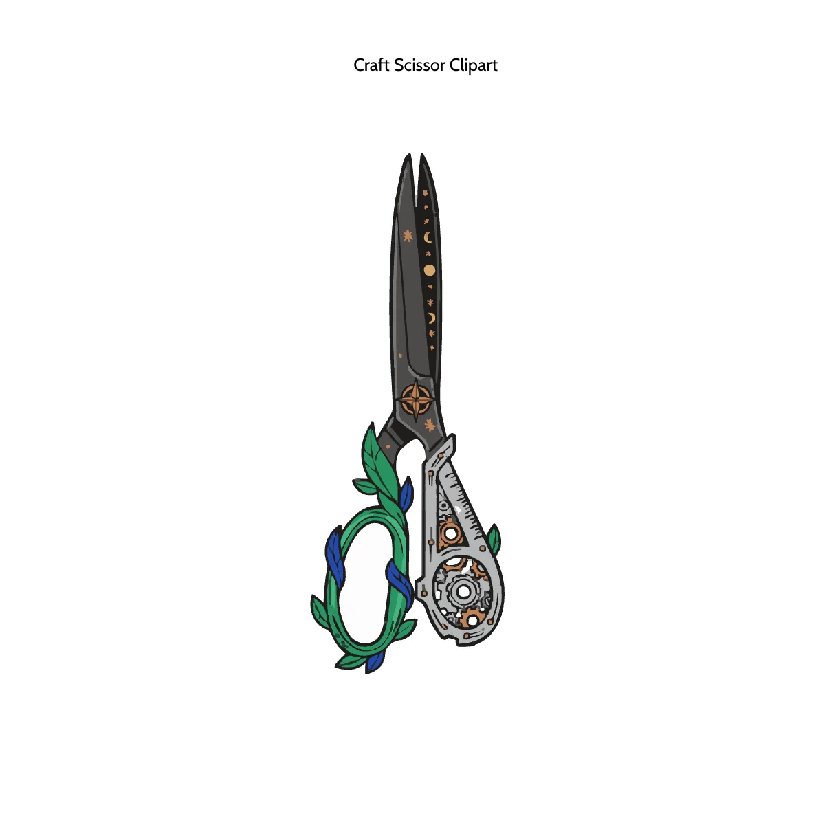 Free Craft Scissor Clipart Template to Edit Online