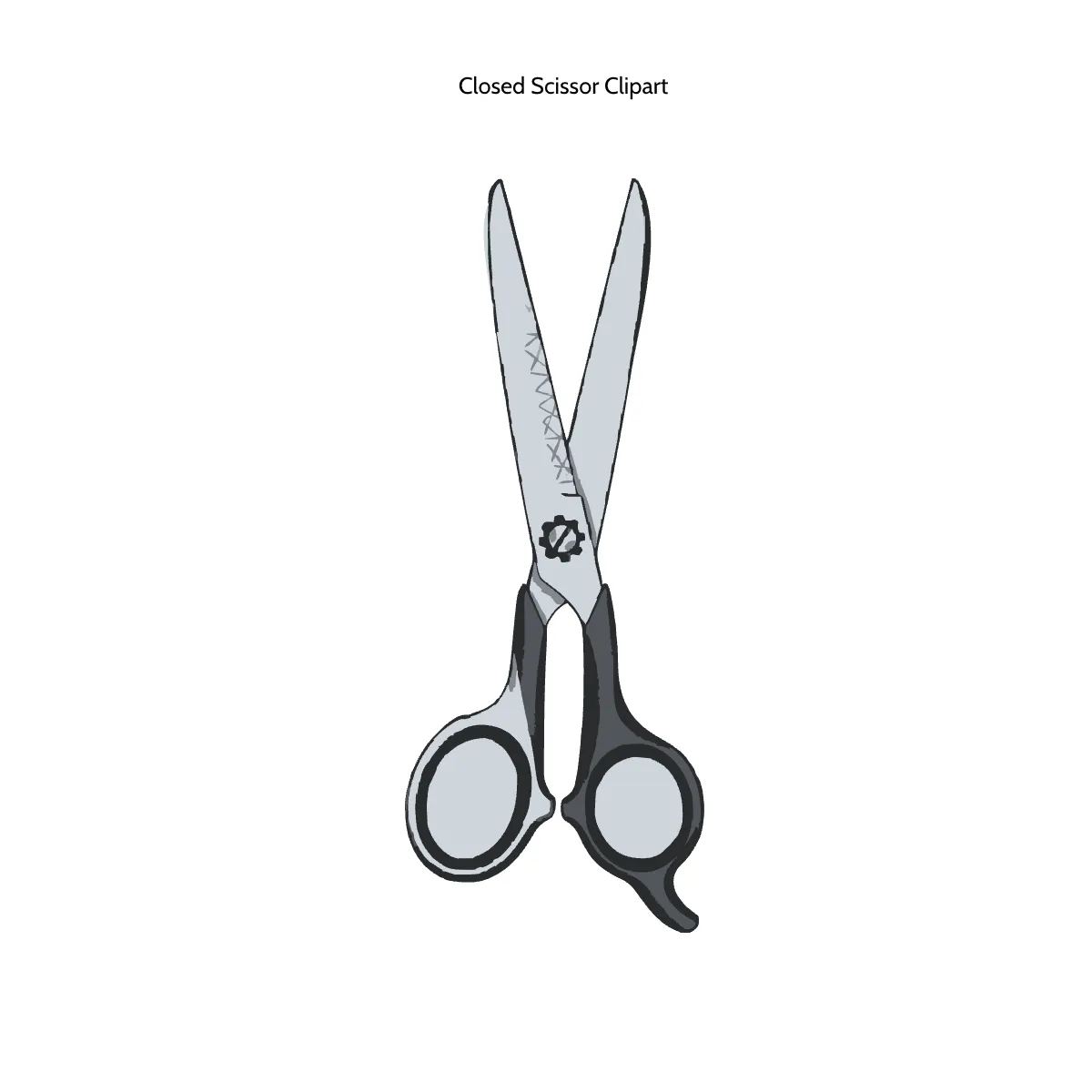 Free Closed Scissor Clipart Template to Edit Online
