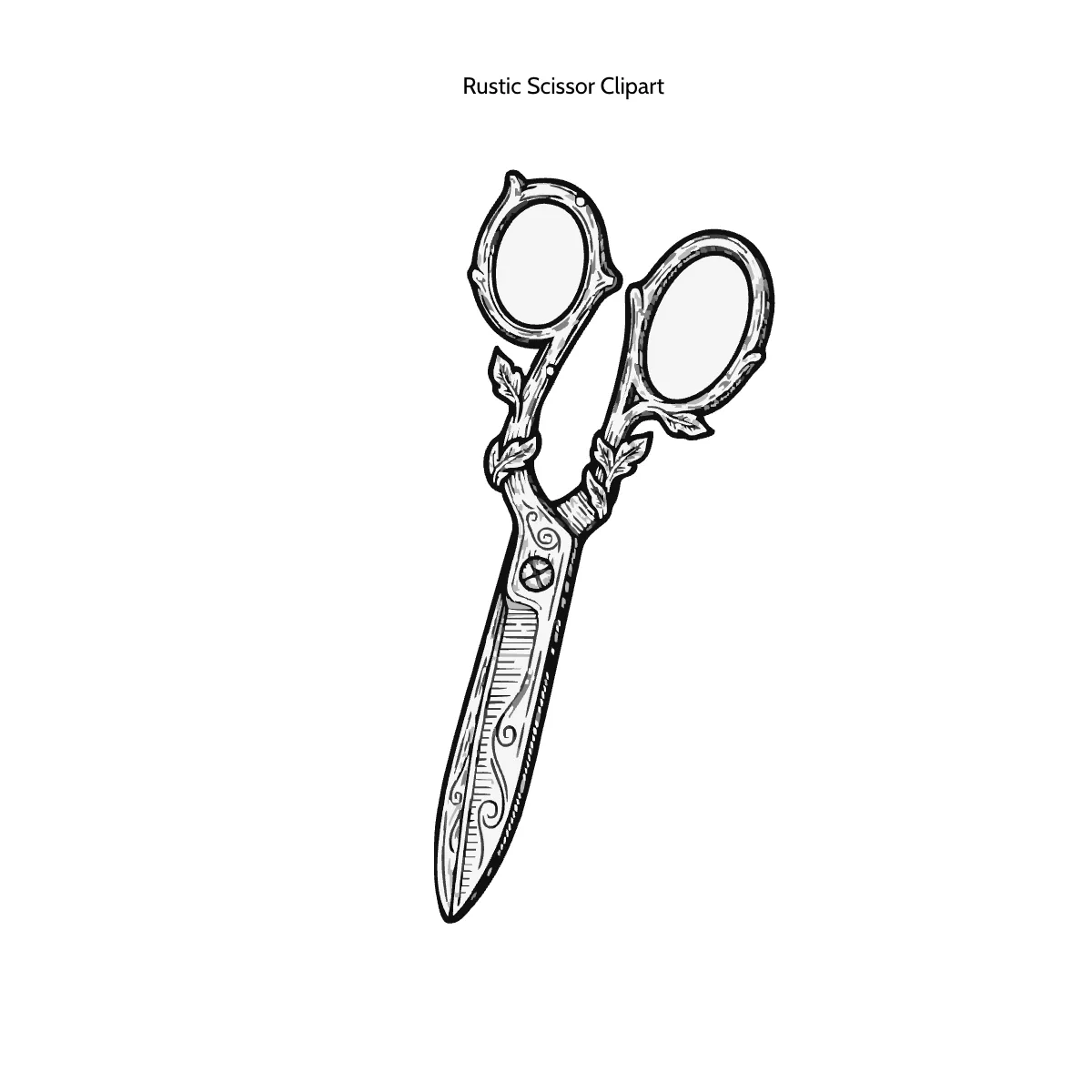 Free Rustic Scissor Clipart Template to Edit Online