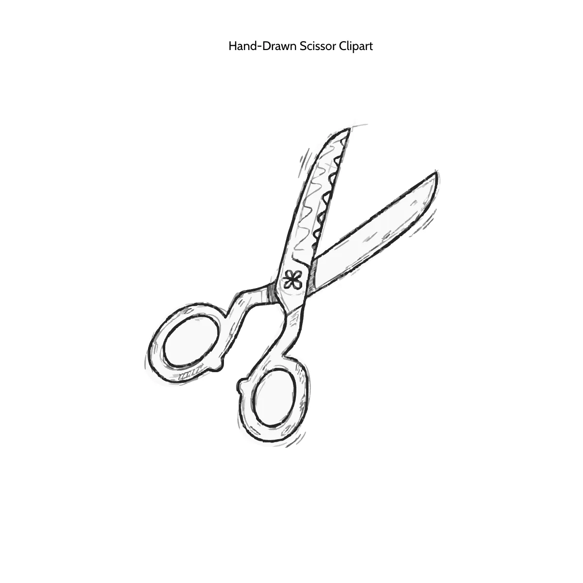 Free Hand-Drawn Scissor Clipart Template to Edit Online