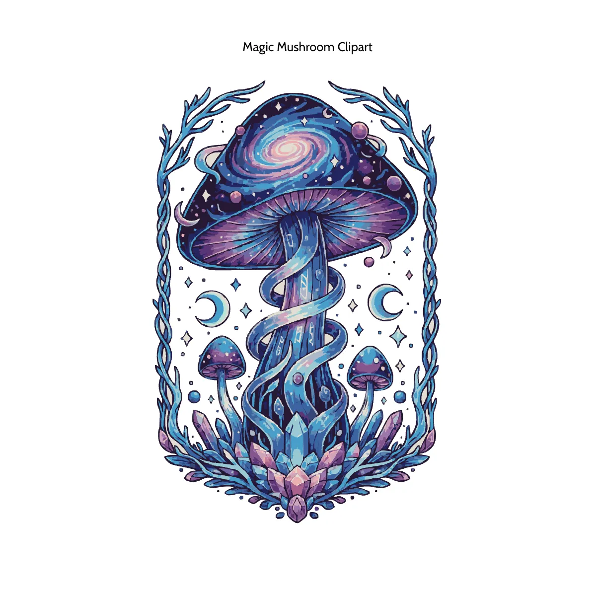 Free Magic Mushroom Clipart Template to Edit Online