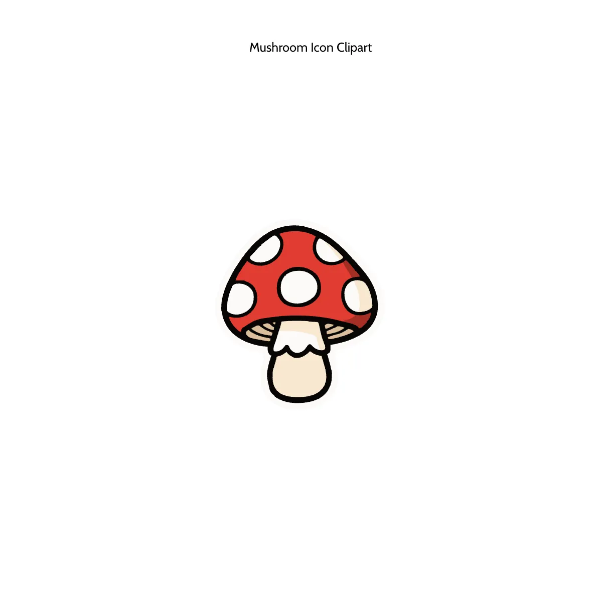 Free Mushroom Icon Clipart Template to Edit Online