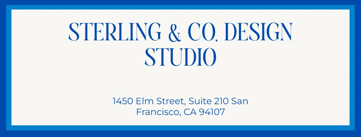 Free Professional Address Label Template to Edit Online