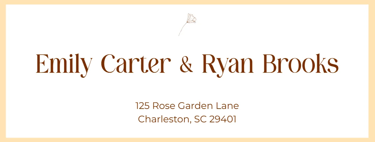 Free Save the Date Address Label Template to Edit Online