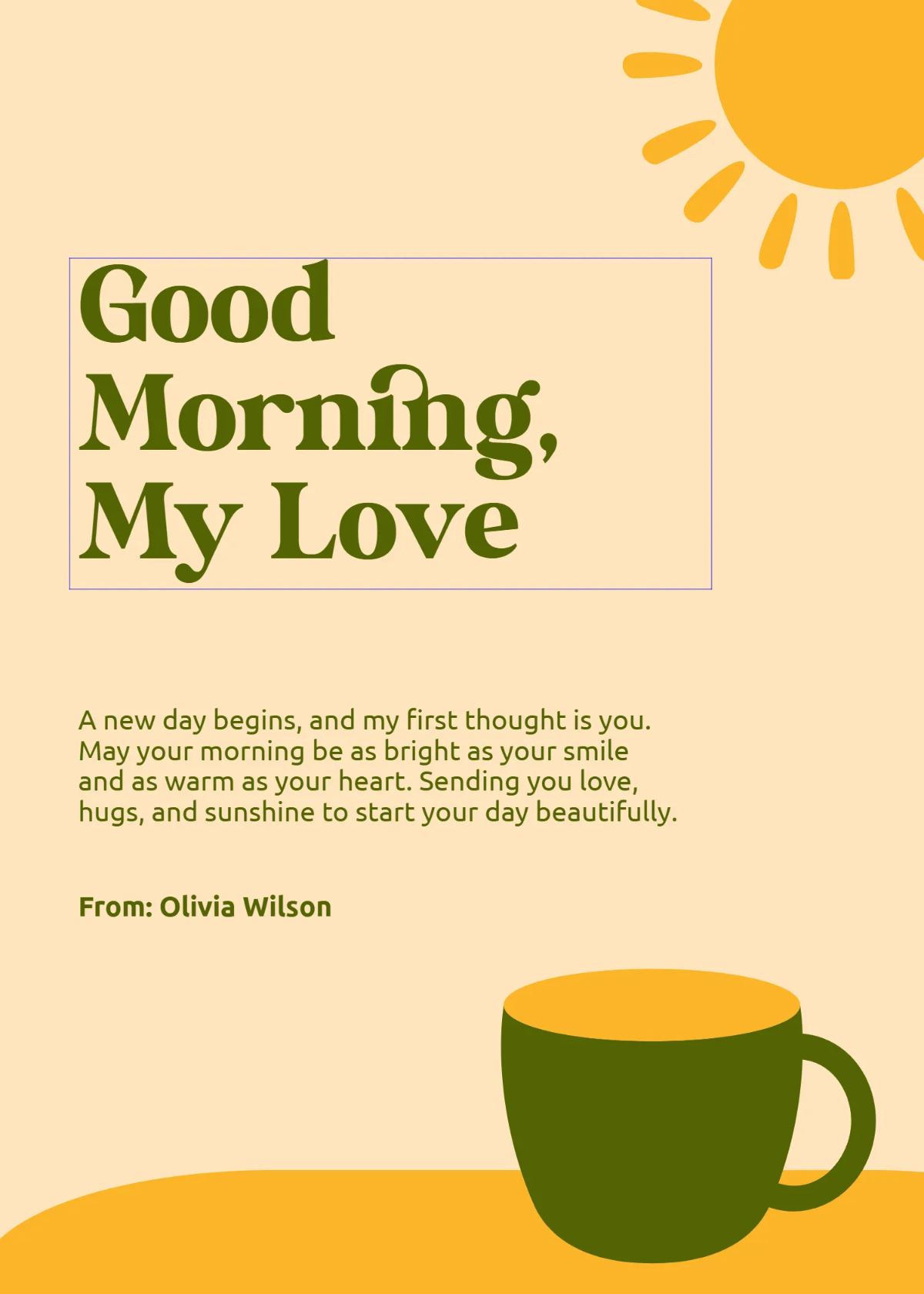 Free Love Good Morning Wishes Template to Edit Online Free Love Good Morning Wishes Template to Edit Online