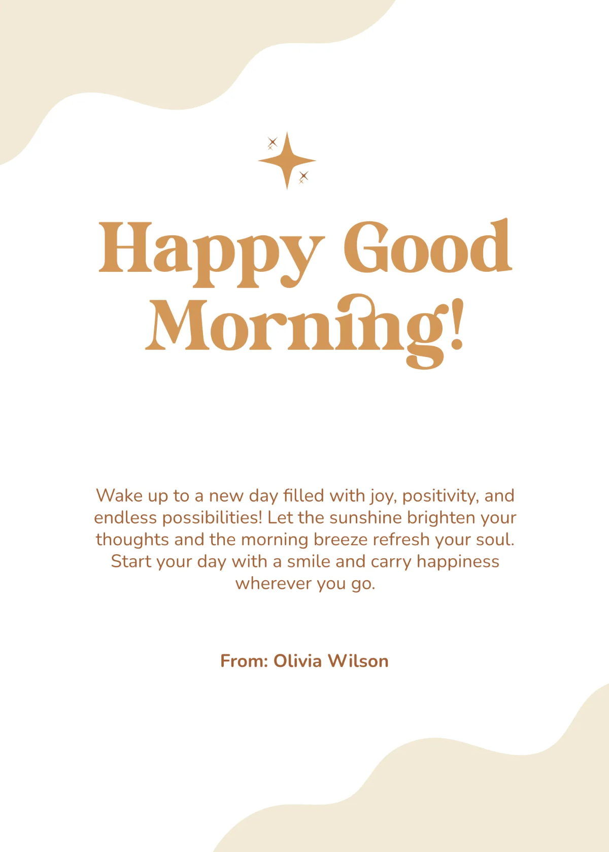 Free Happy Good Morning Wishes Template to Edit Online Free Happy Good Morning Wishes Template to Edit Online