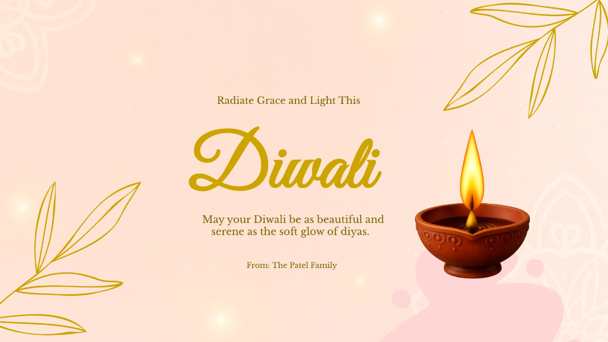 Free Aesthetic Diwali Wishes Background Template to Edit Online