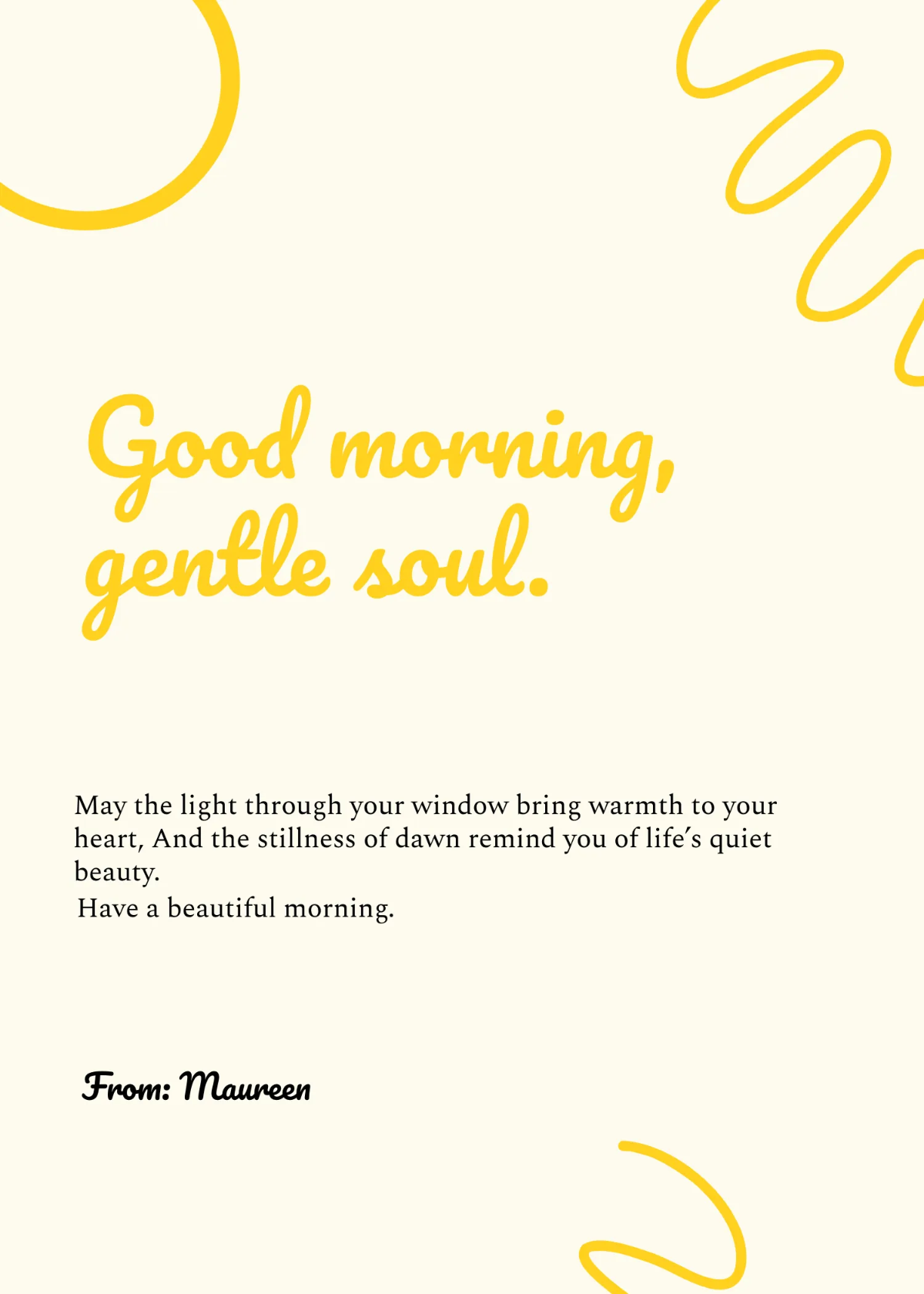 Free Aesthetic Good Morning Wishes Template to Edit Online