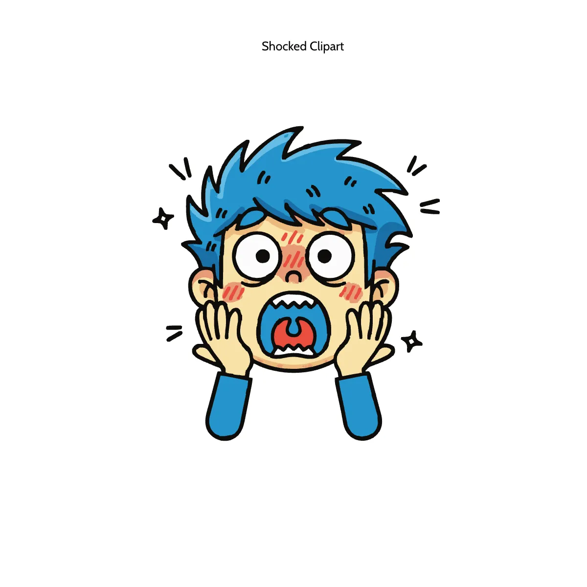 Free Shocked Clipart Template to Edit Online