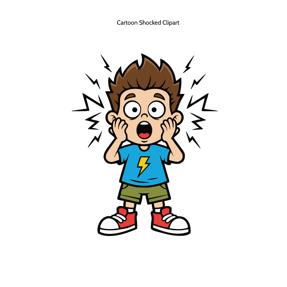 Free Cartoon Shocked Clipart Template to Edit Online