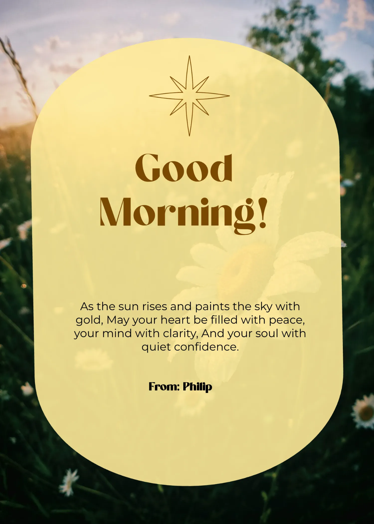 Free Special Good Morning Wishes Template to Edit Online