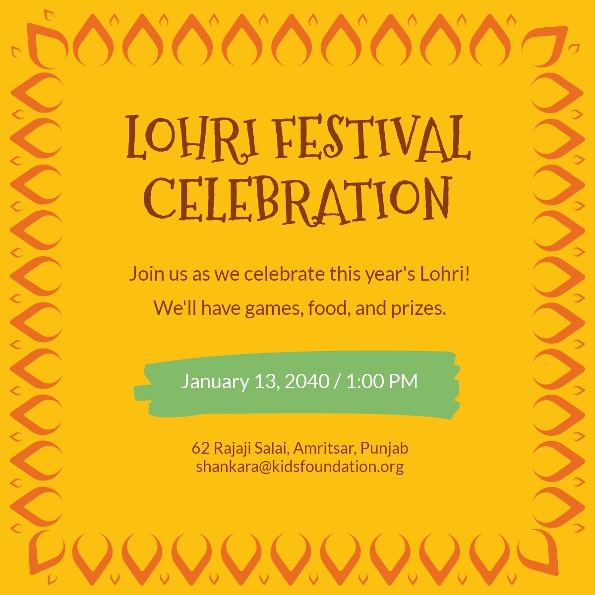 Lohri Celebration Linkedin Post
