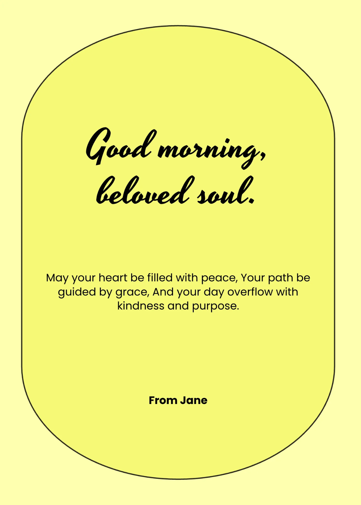 Free Blessing Good Morning Wishes Template to Edit Online