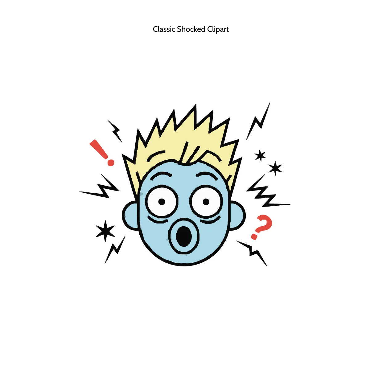 Free Classic Shocked Clipart Template to Edit Online