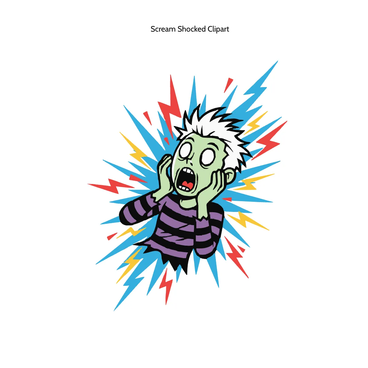 Free Scream Shocked Clipart Template to Edit Online