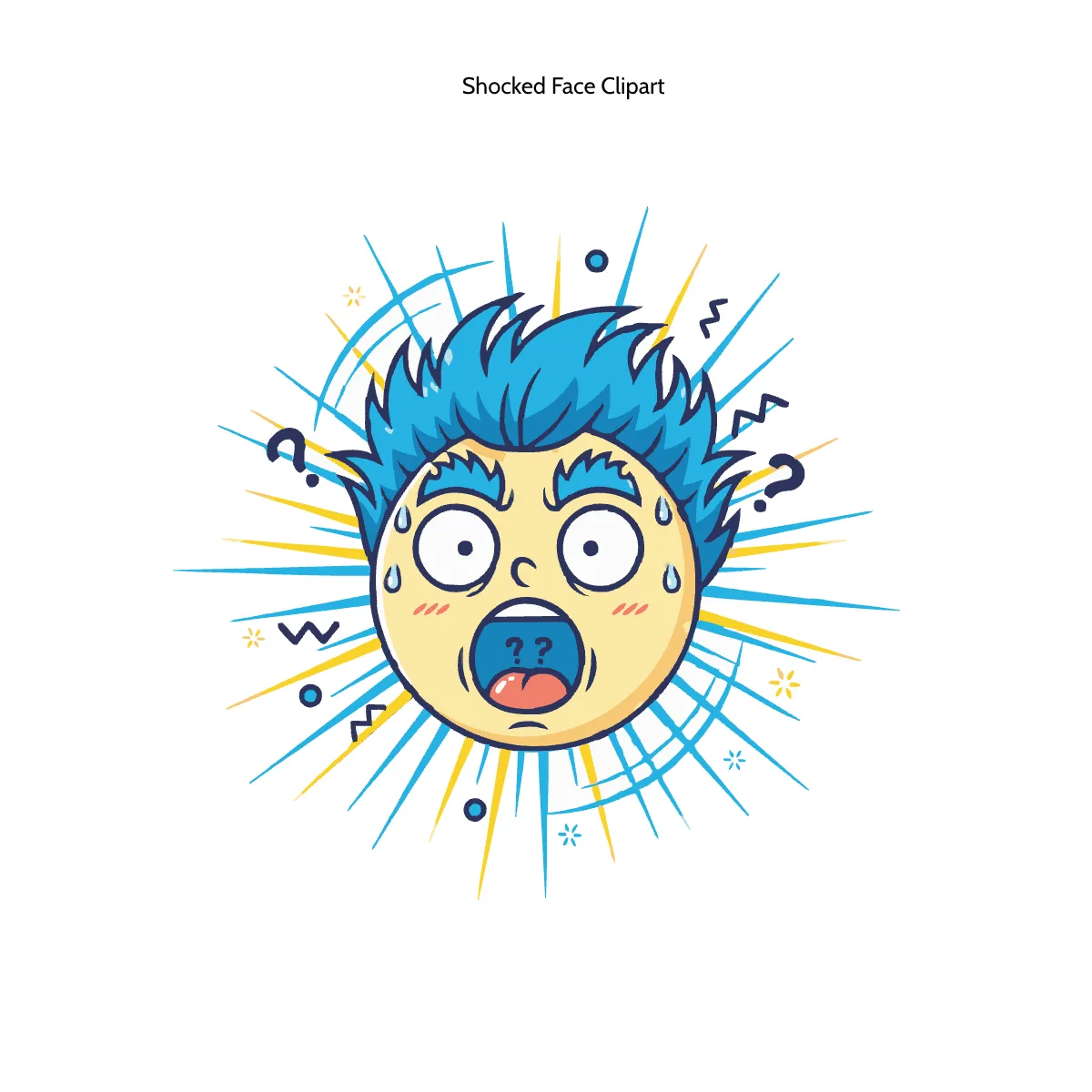 Free Shocked Face Clipart Template to Edit Online