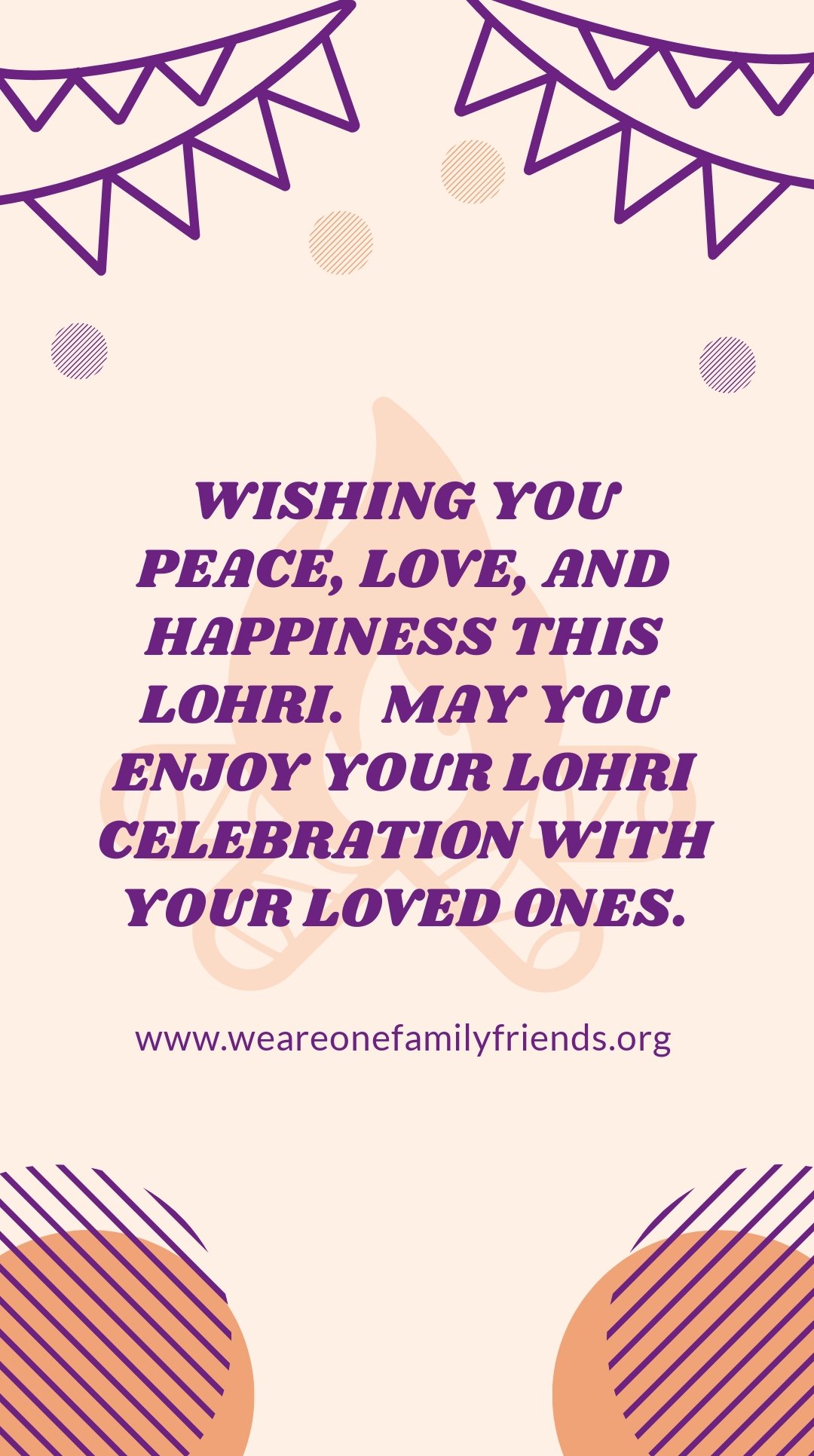 Lohri Wishes Whatsapp Post Template