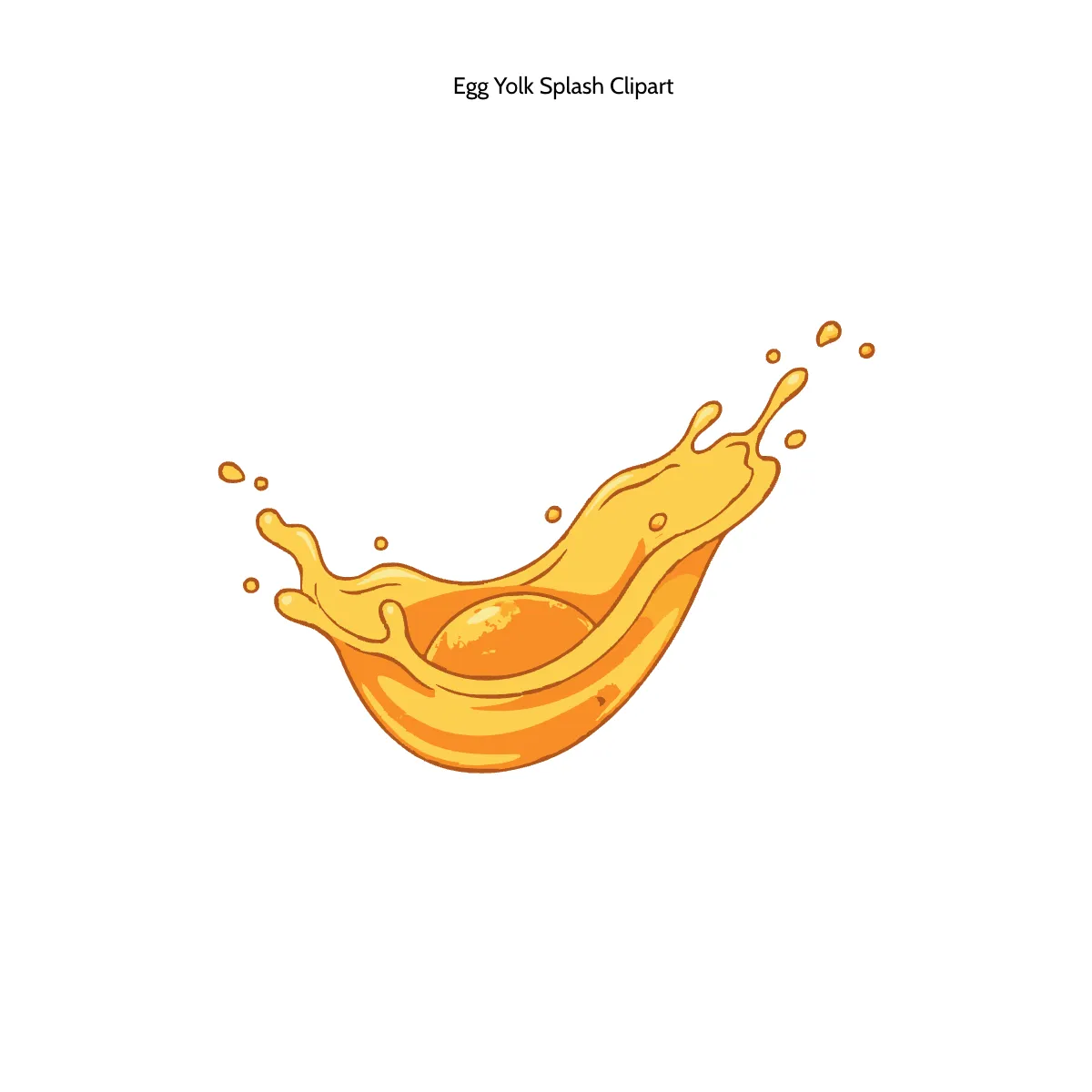Free Egg Yolk Splash Clipart Template to Edit Online
