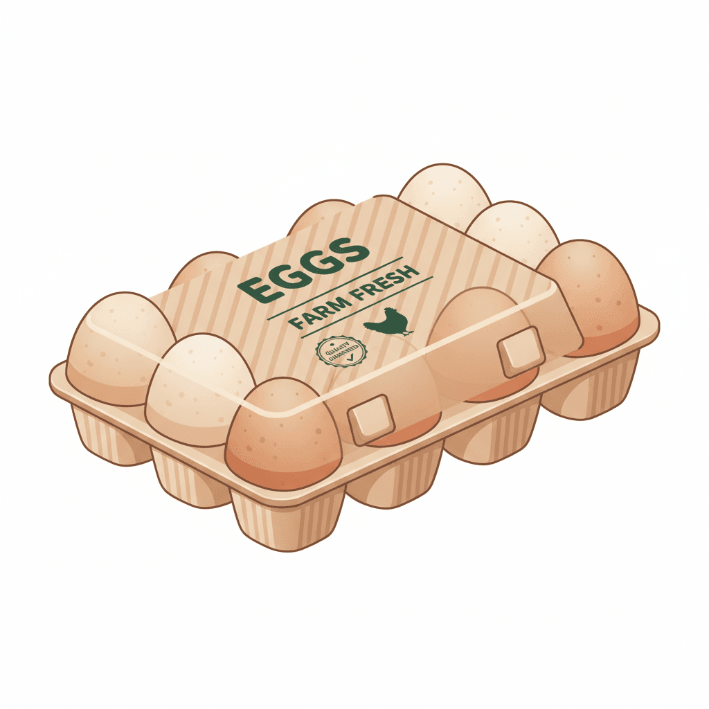 Free Egg Carton Clipart Template to Edit Online