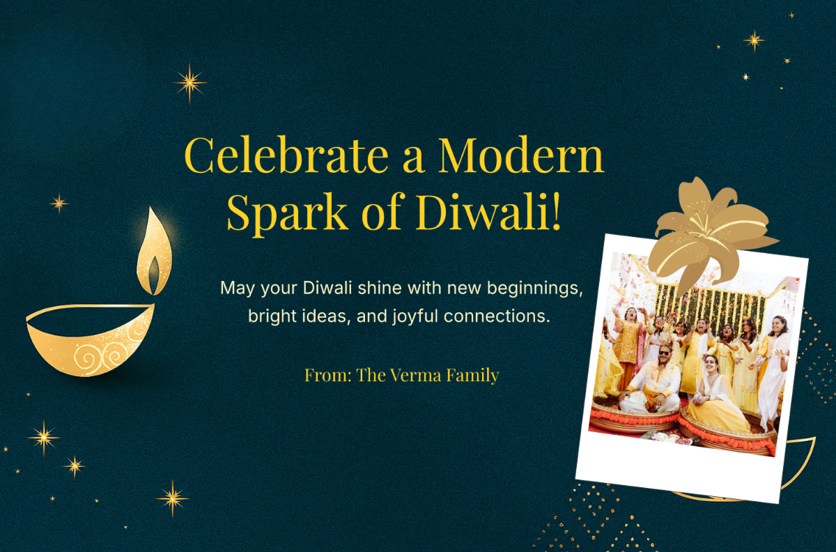 Free Modern Diwali Wishes Banner Template to Edit Online