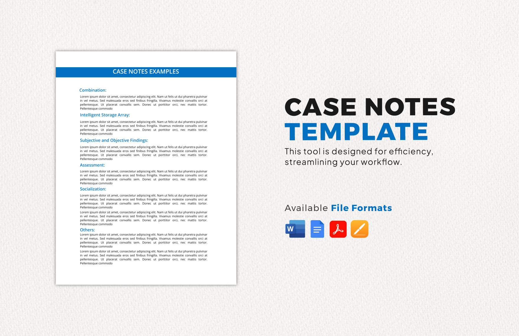 Case Notes Template in Word, Google Docs, PDF, Apple Pages