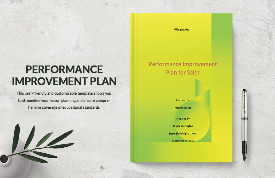 Performance Improvement Plan Template for Sales