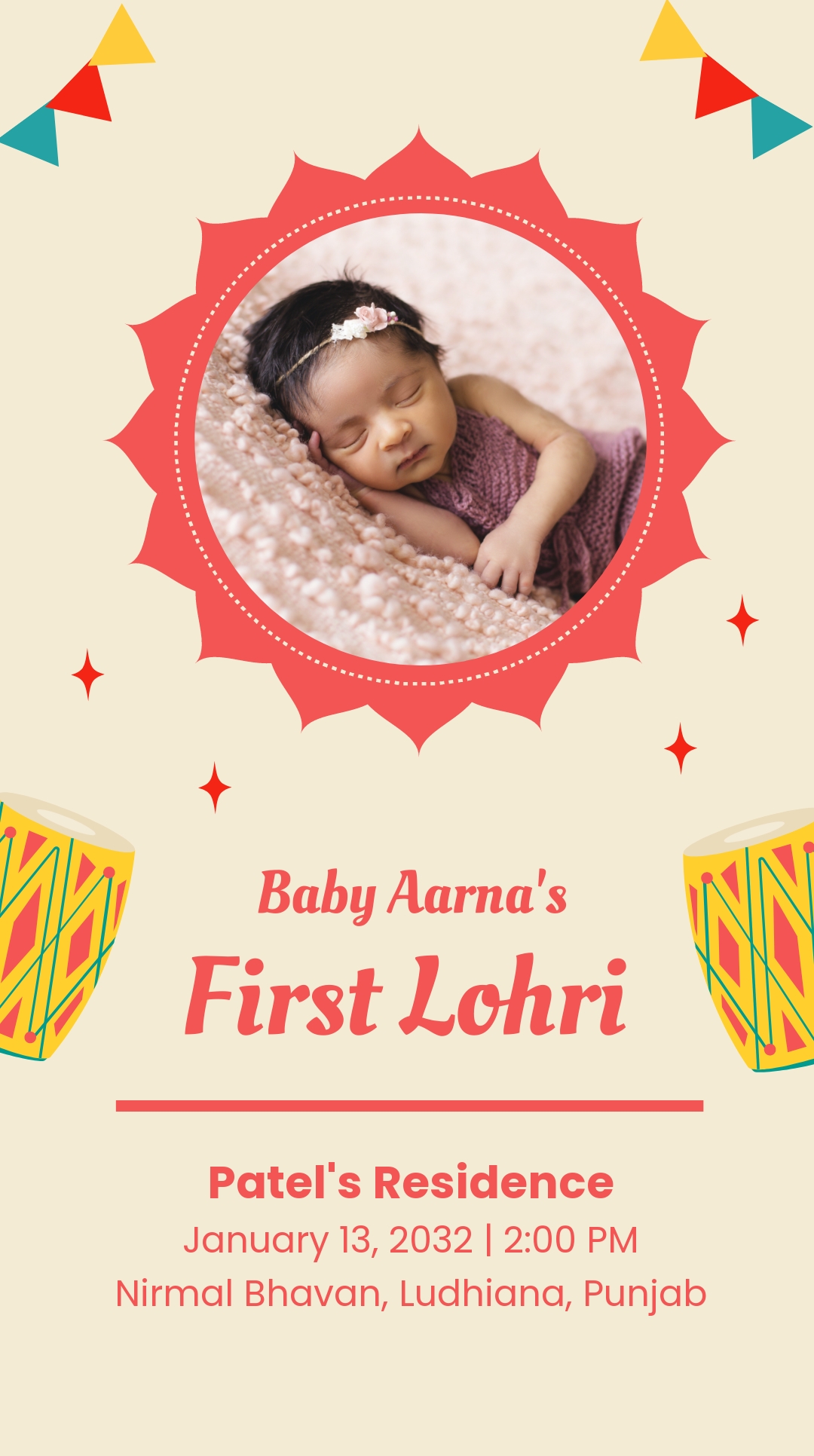 First Lohri Whatsapp Post