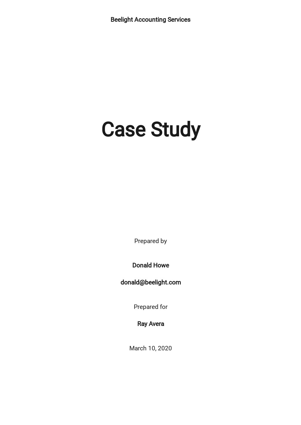 business school case study template