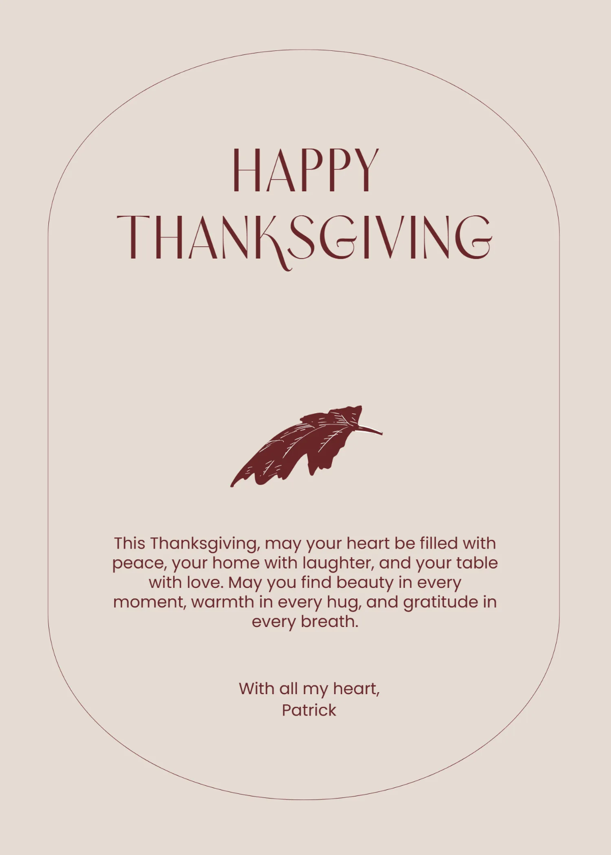 Free Religious Thanksgiving Wishes Template to Edit Online