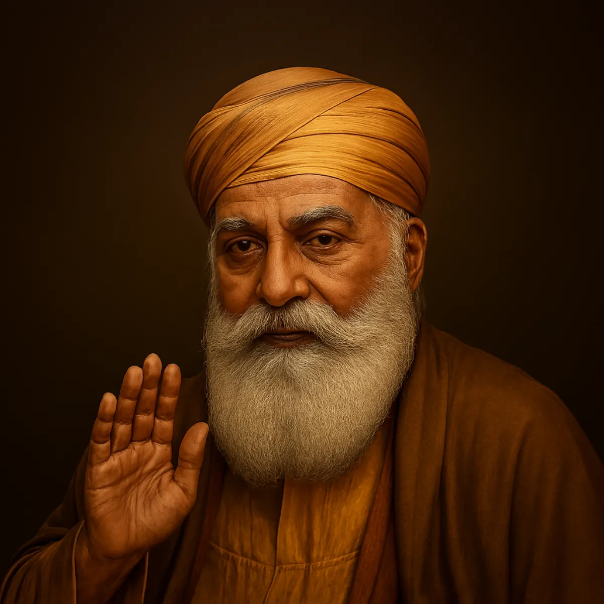 Free Guru Nanak Dev Ji 3D Realistic Photo Template to Edit Online